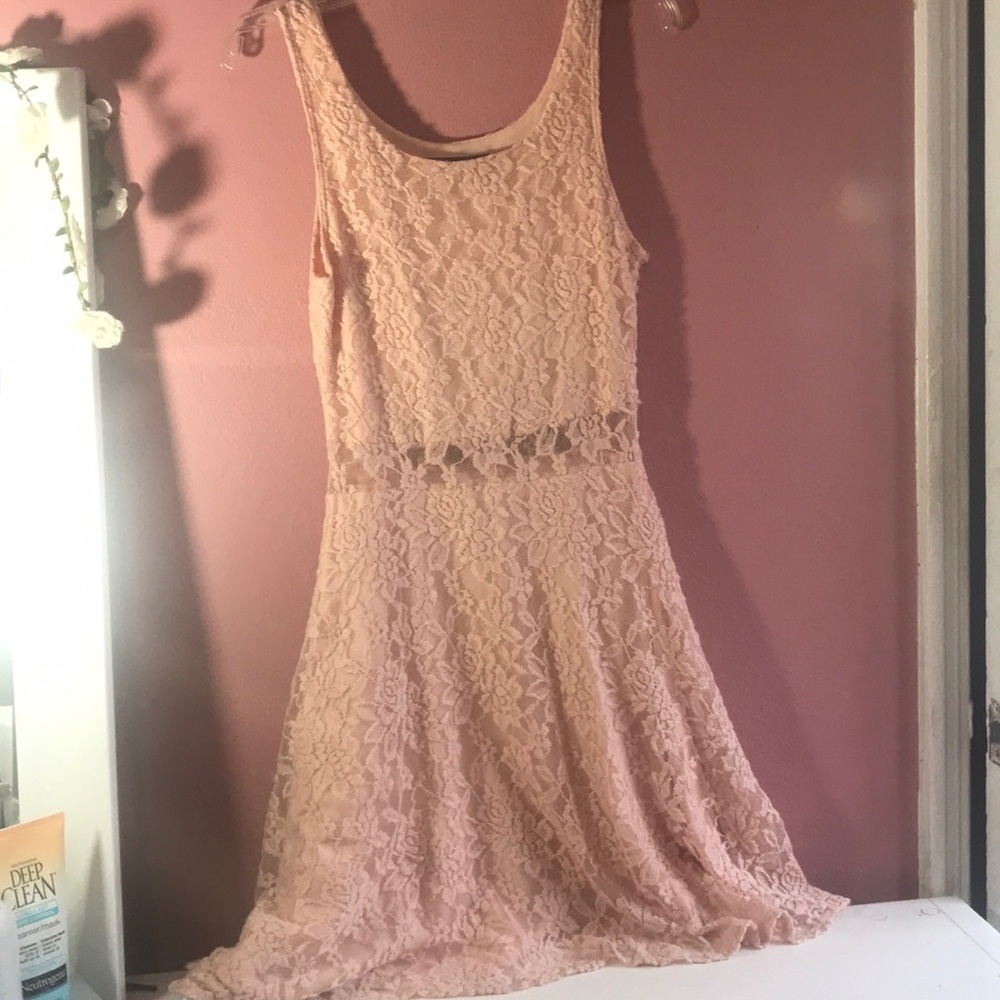 Light Pink Floral Dress